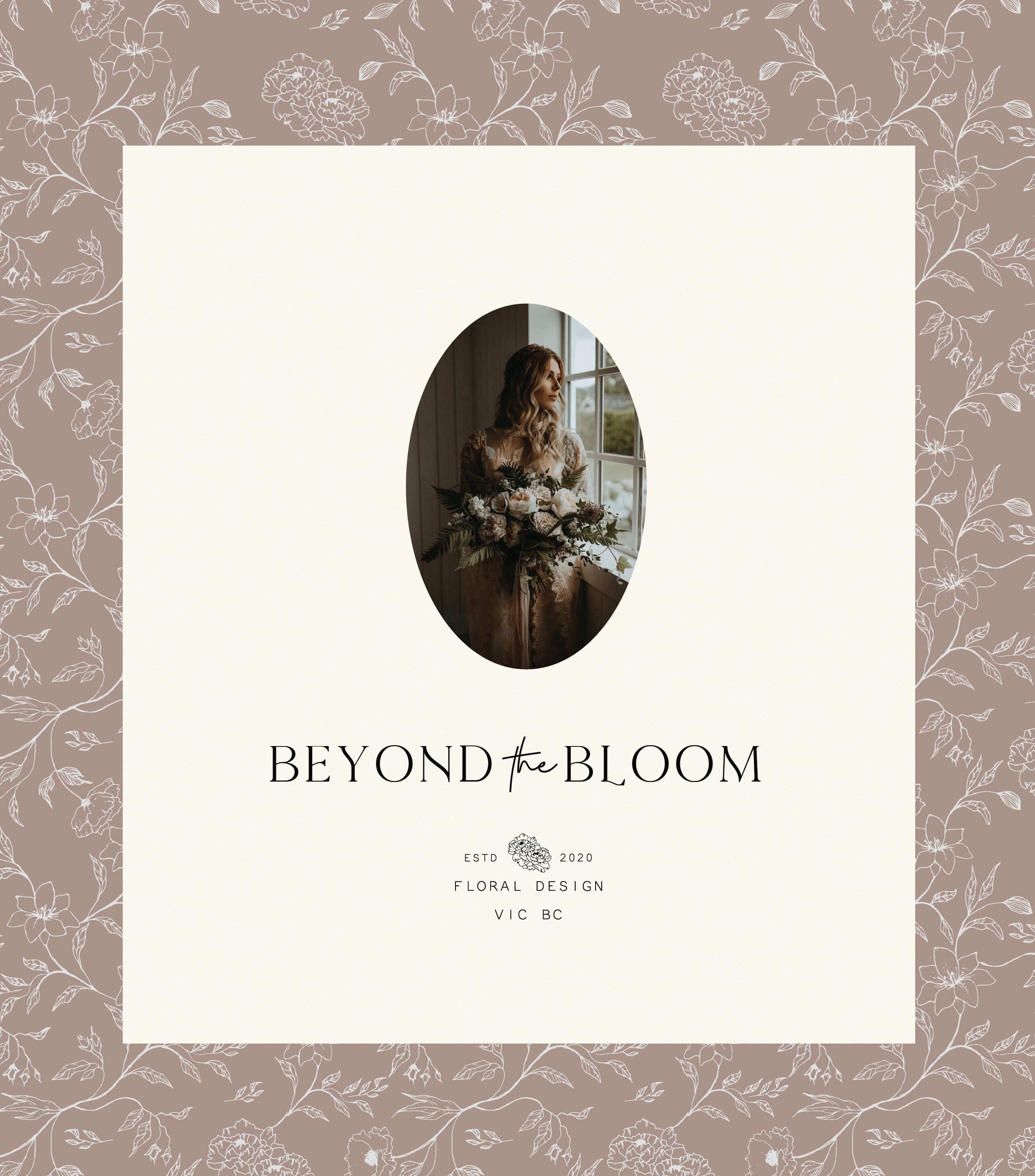 beyond the bloom mockup with pattern