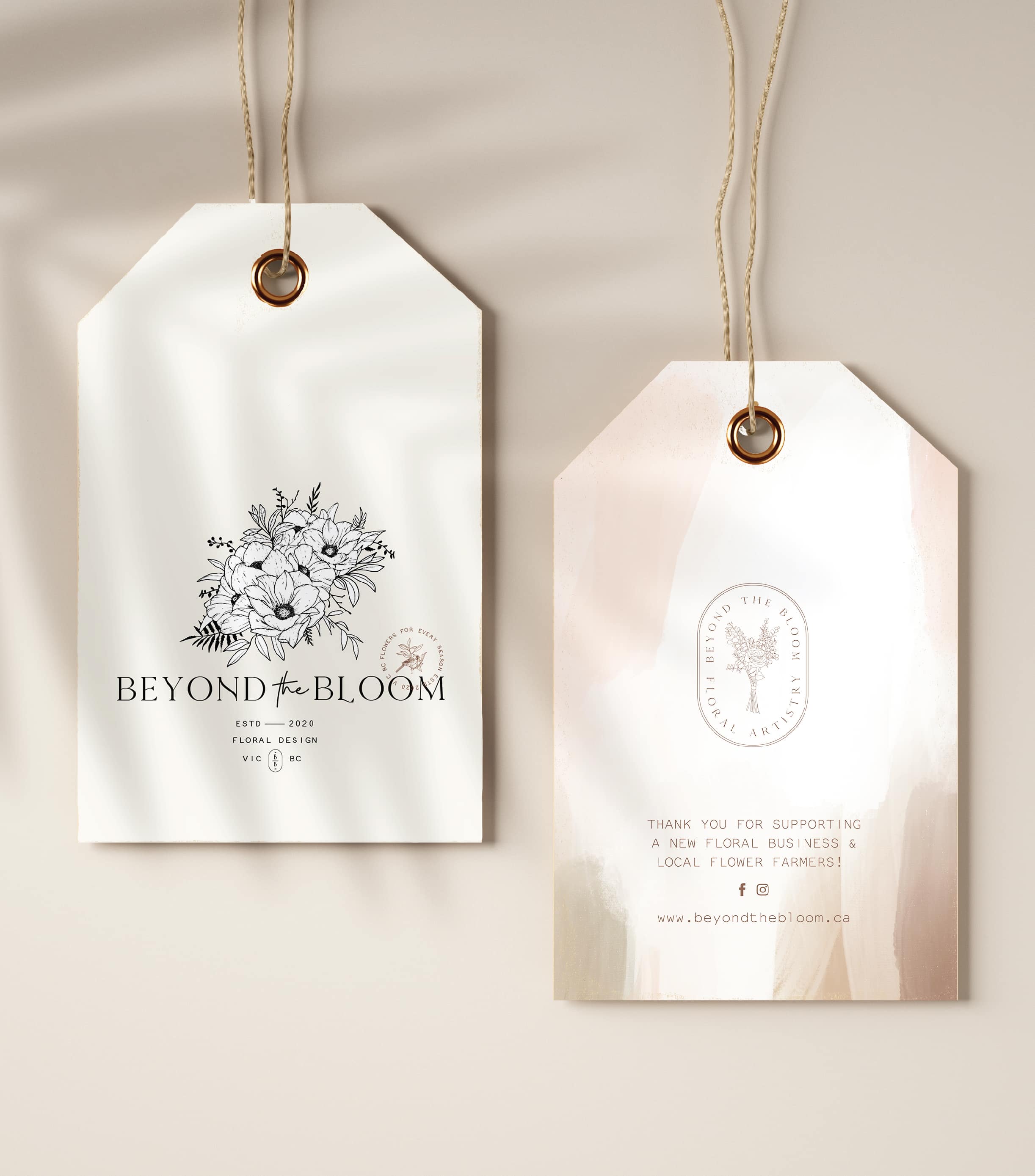 beyond the bloom floral tags