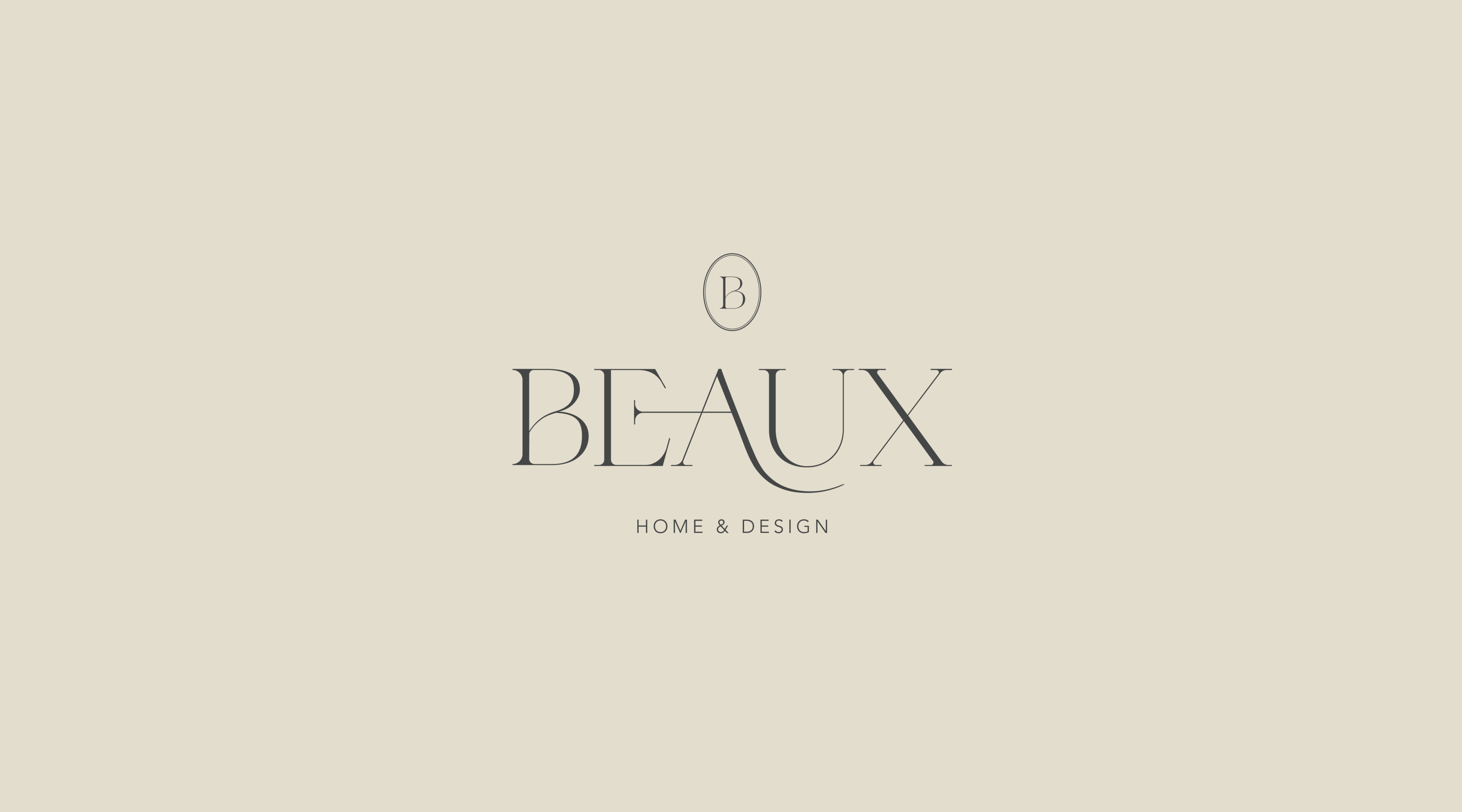 Beaux home design primary logo