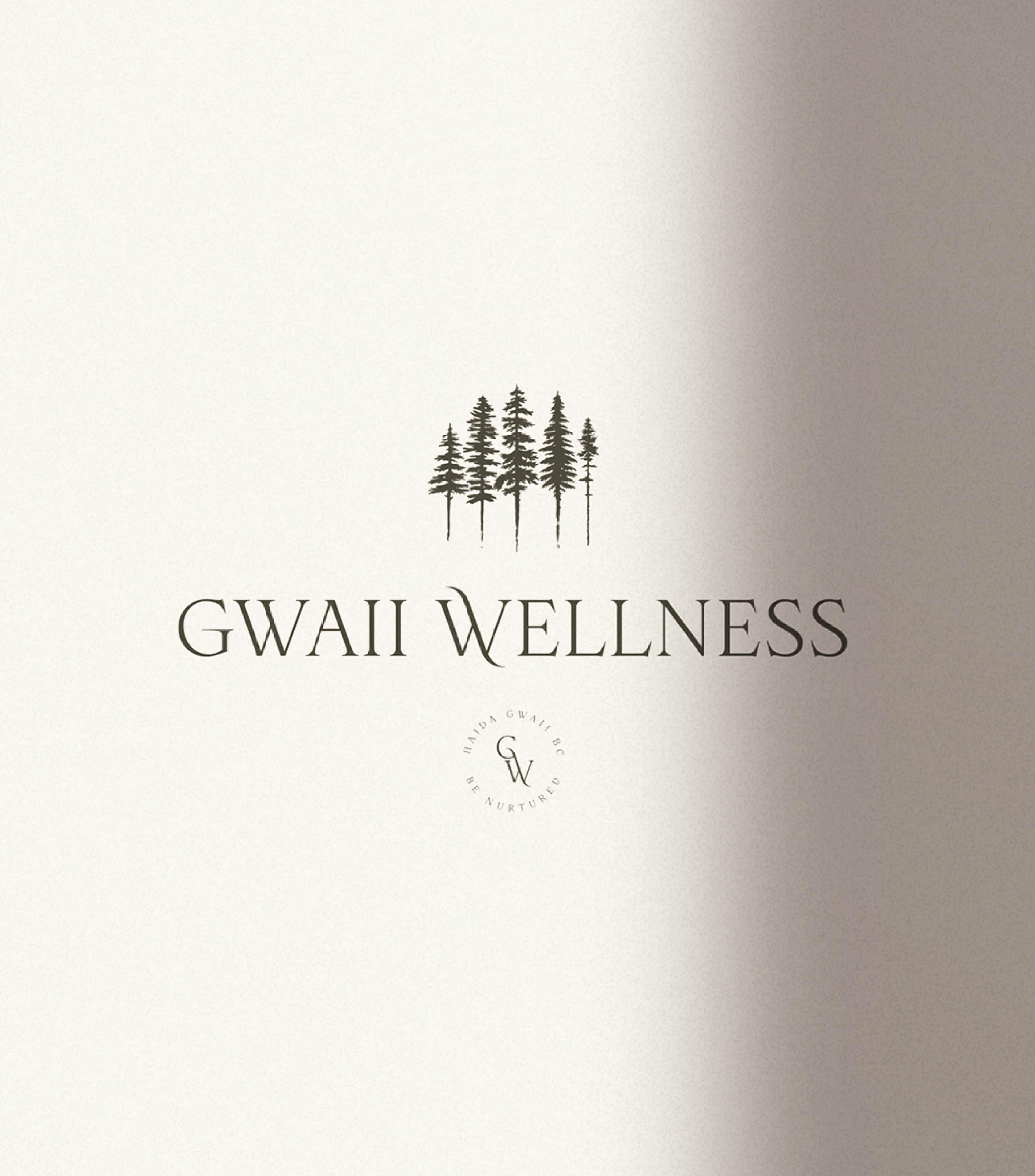Gwaii Wellness primary logo with brandmark