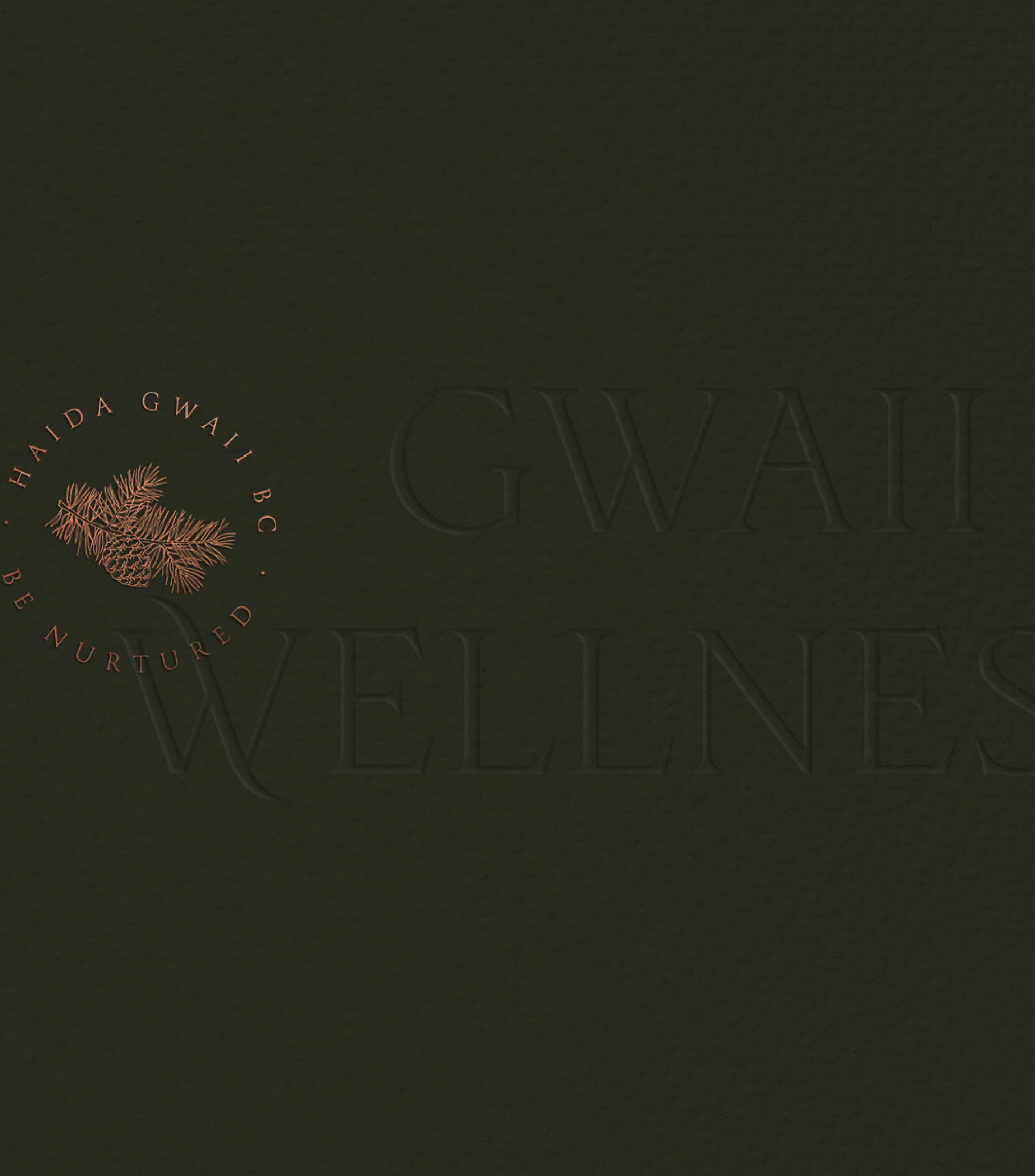 gwaii wellness embossed paper mockup