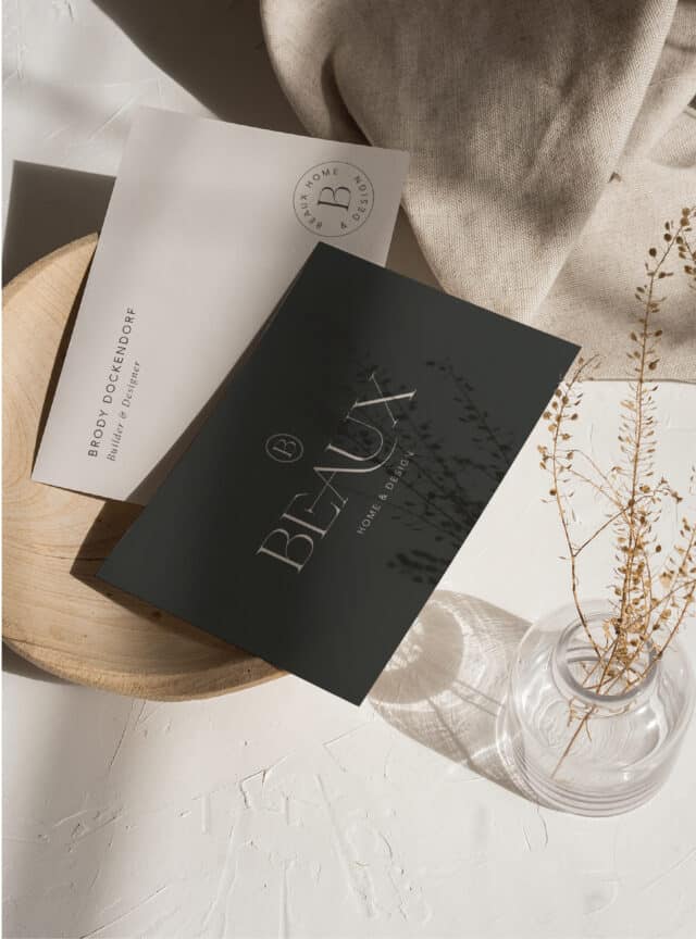 Beaux Home and Design Business Cards